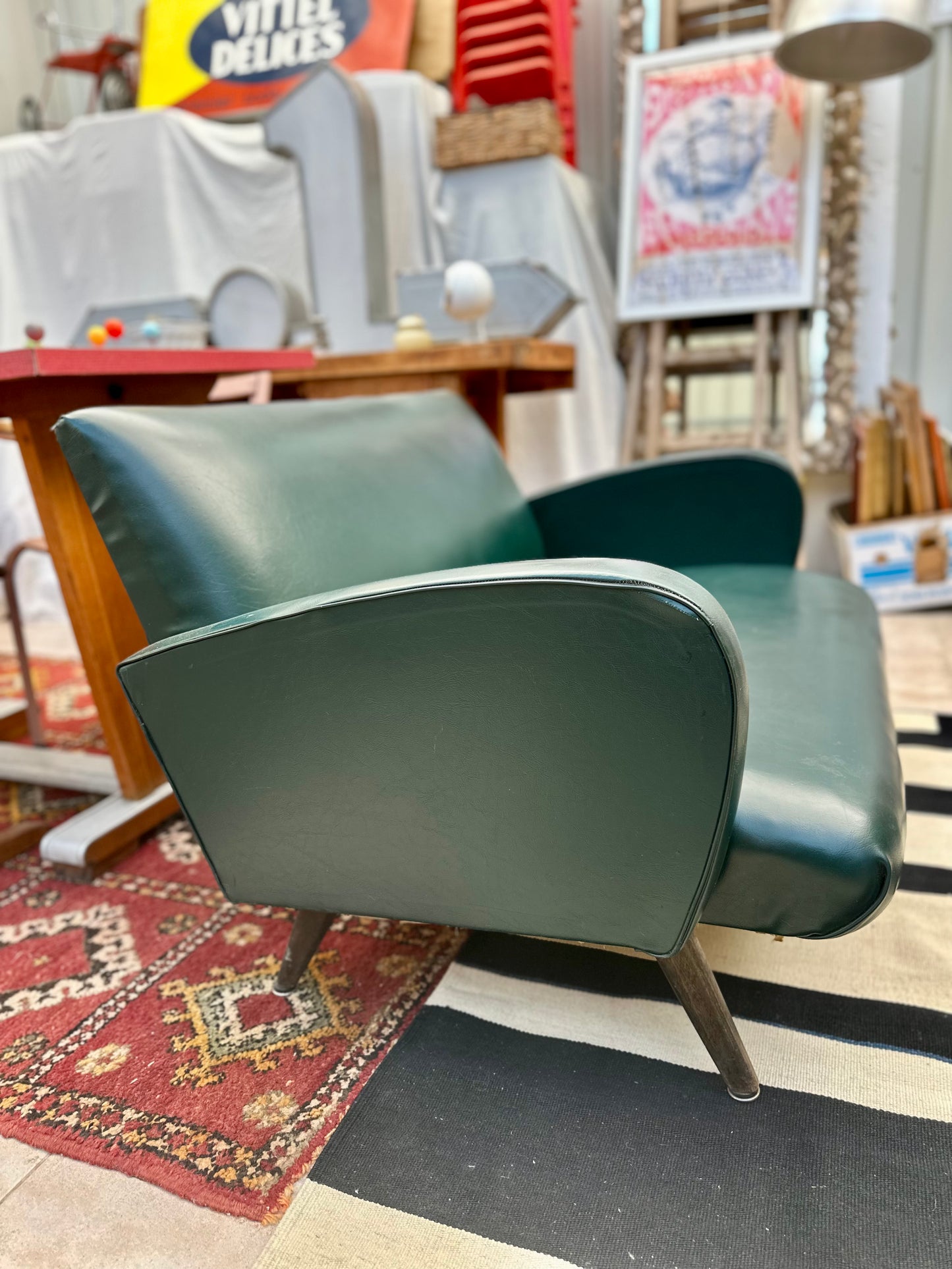 Canapé en Skaï années 60