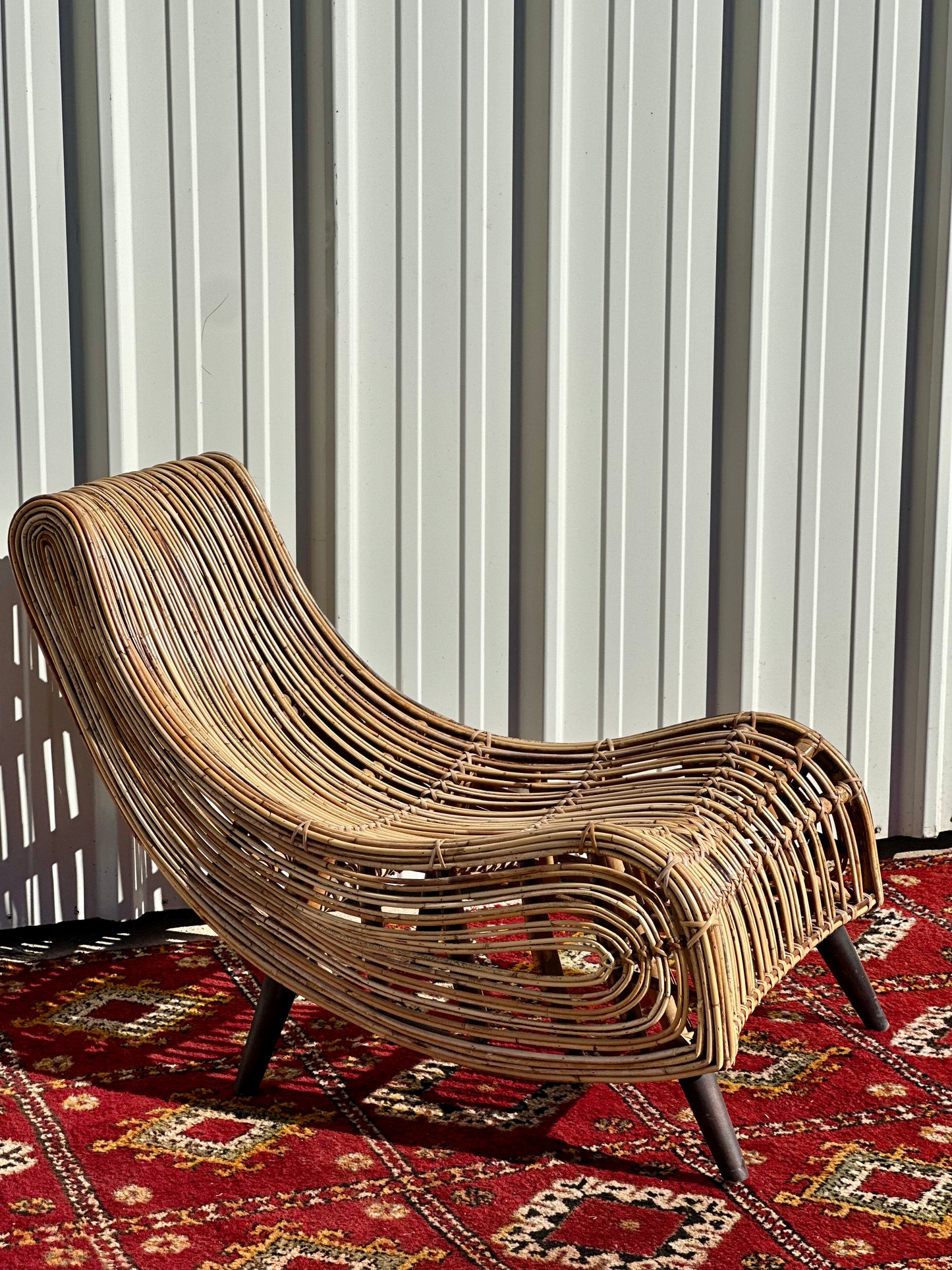 Lounge chair rotin Fauteuil relax