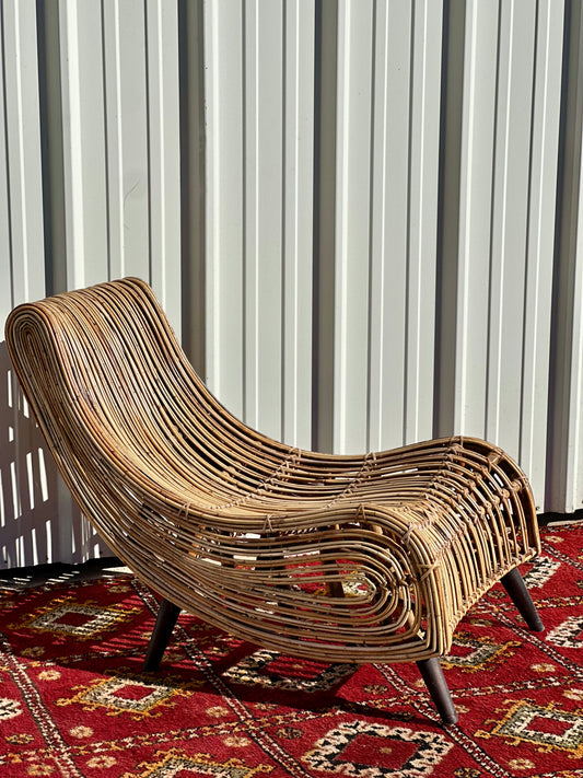 Lounge chair rotin Fauteuil relax