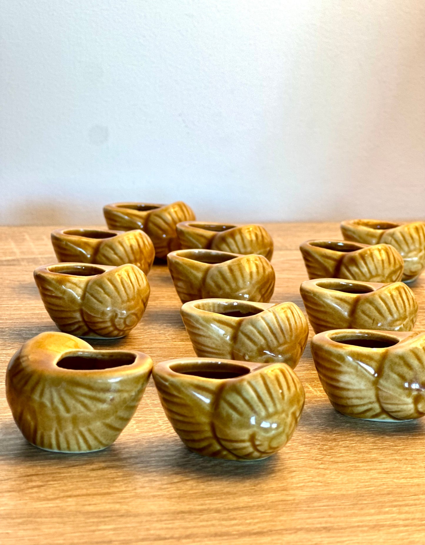 La course des escargots en céramique