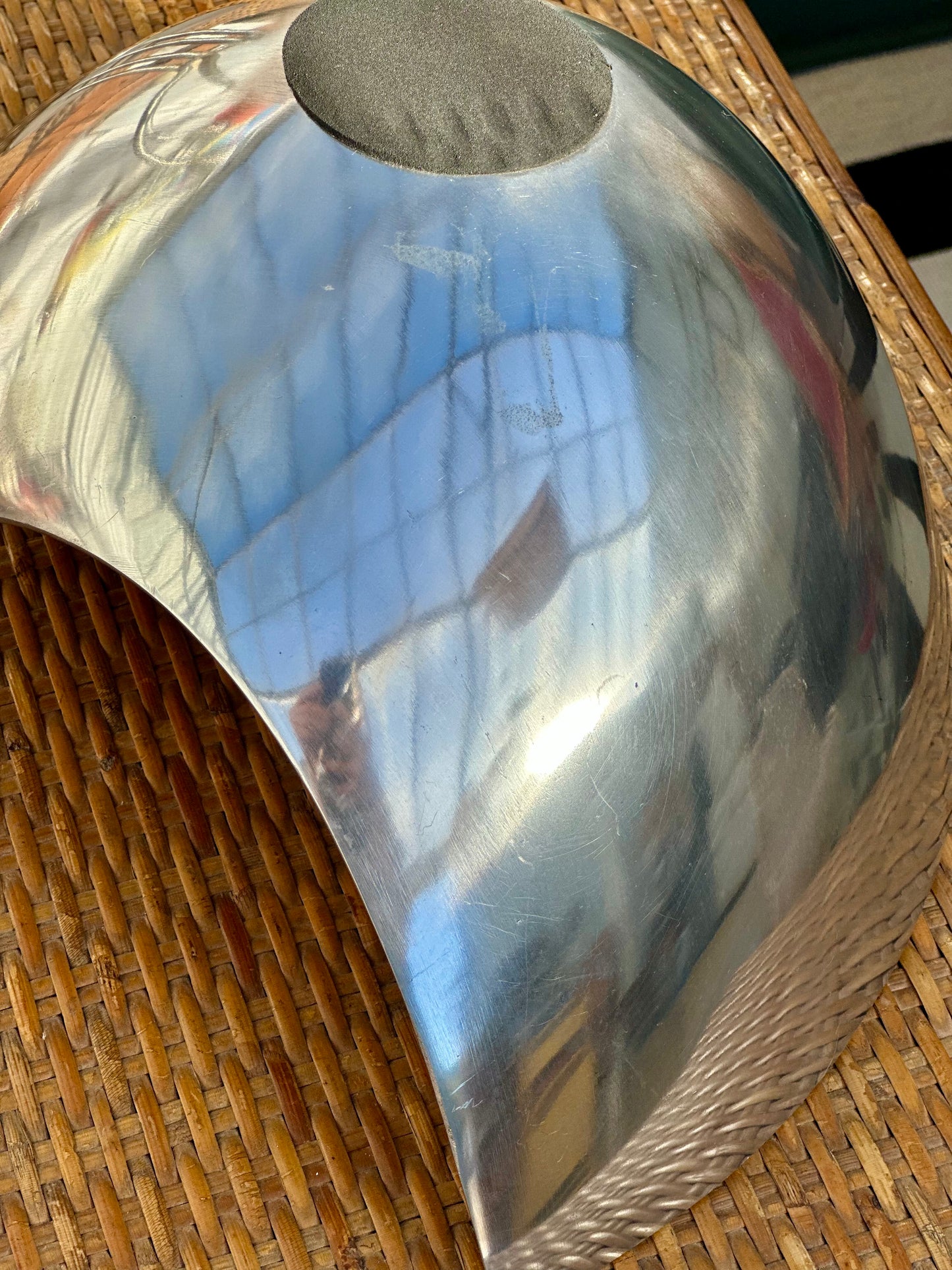 Coupe aluminium poli années 80