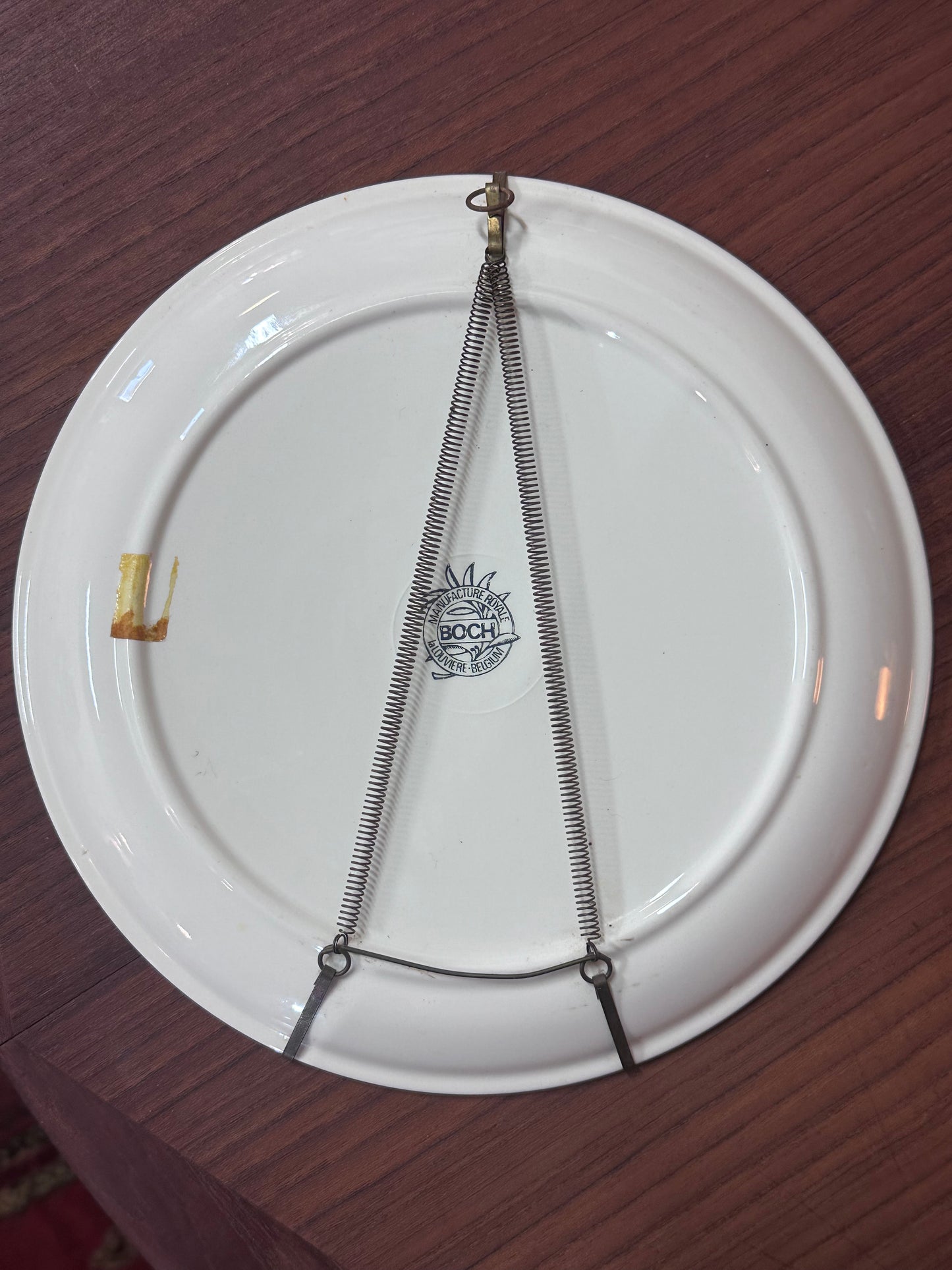 Assiette décorative Boch Manufacture Royale Belge La Louvière