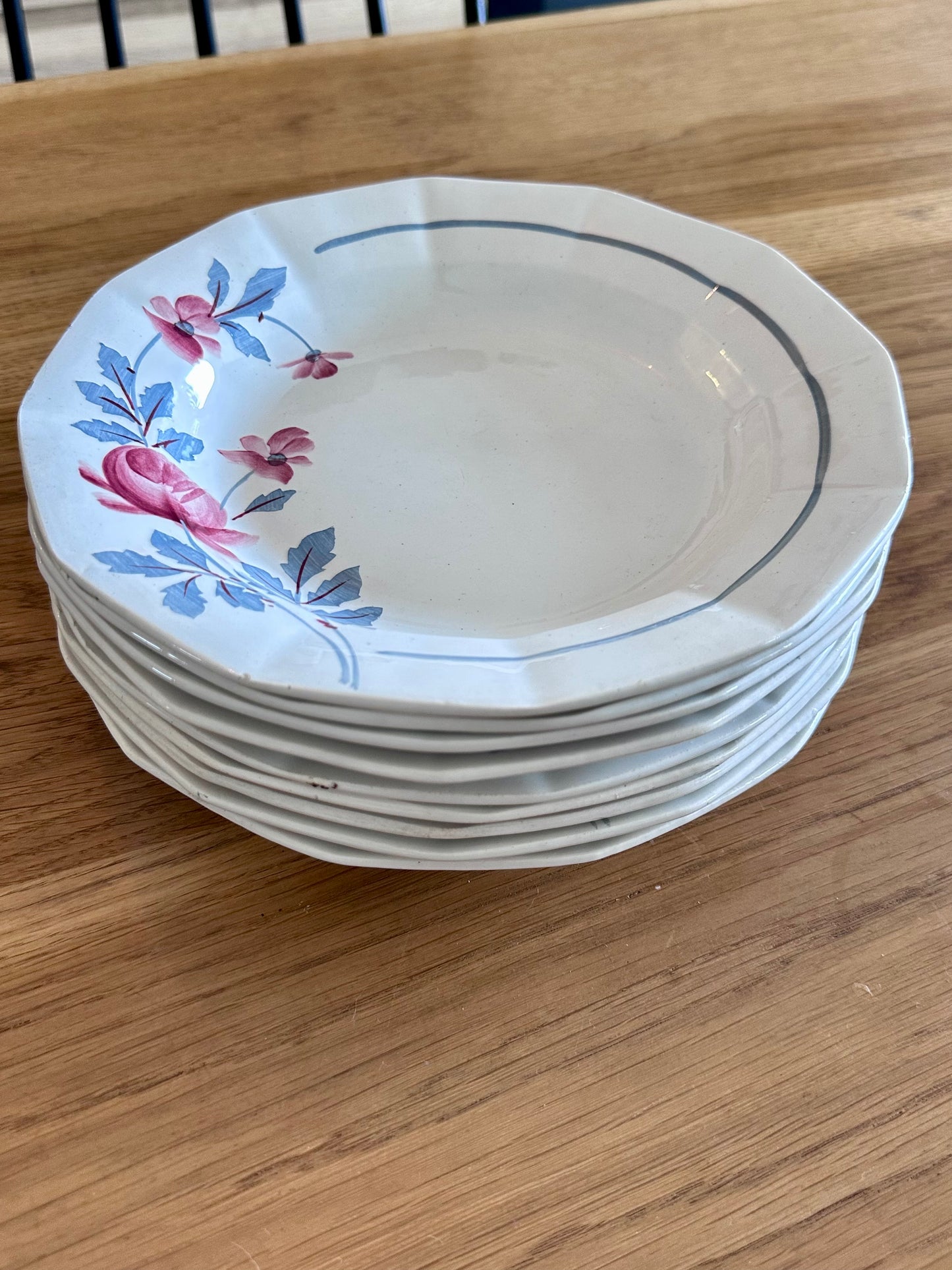 9 assiettes creuses Ceranord Saint-Amand