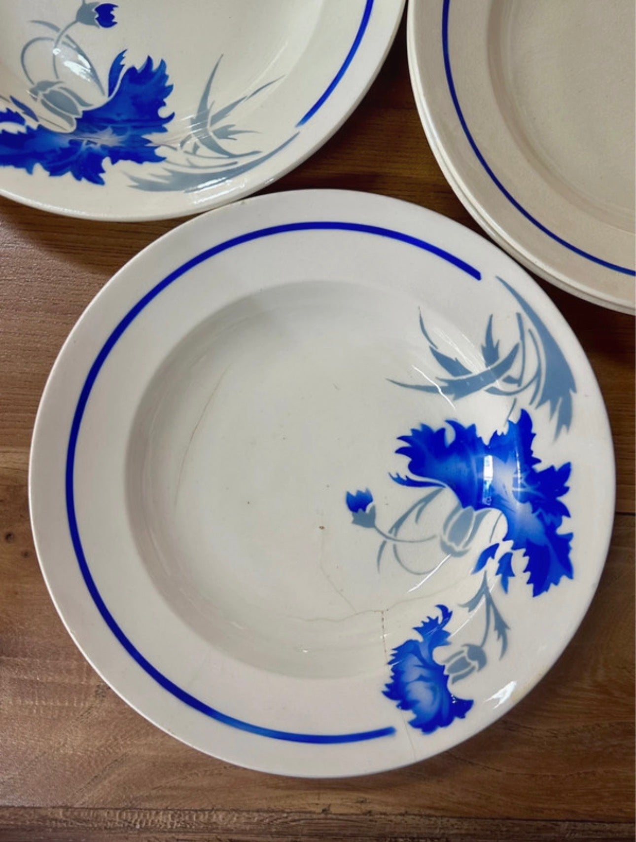 5 assiettes creuses Luneville