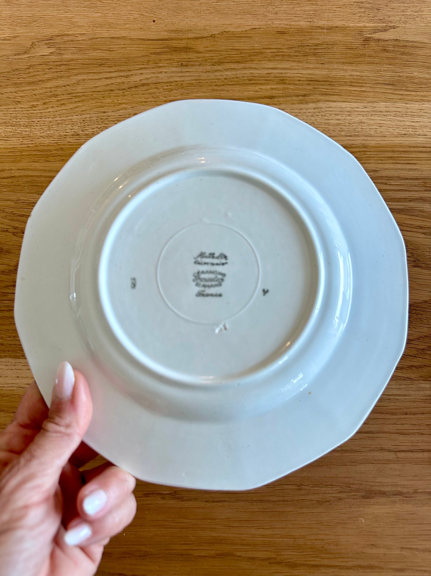 2 assiettes plates Ceranord Saint-Amand