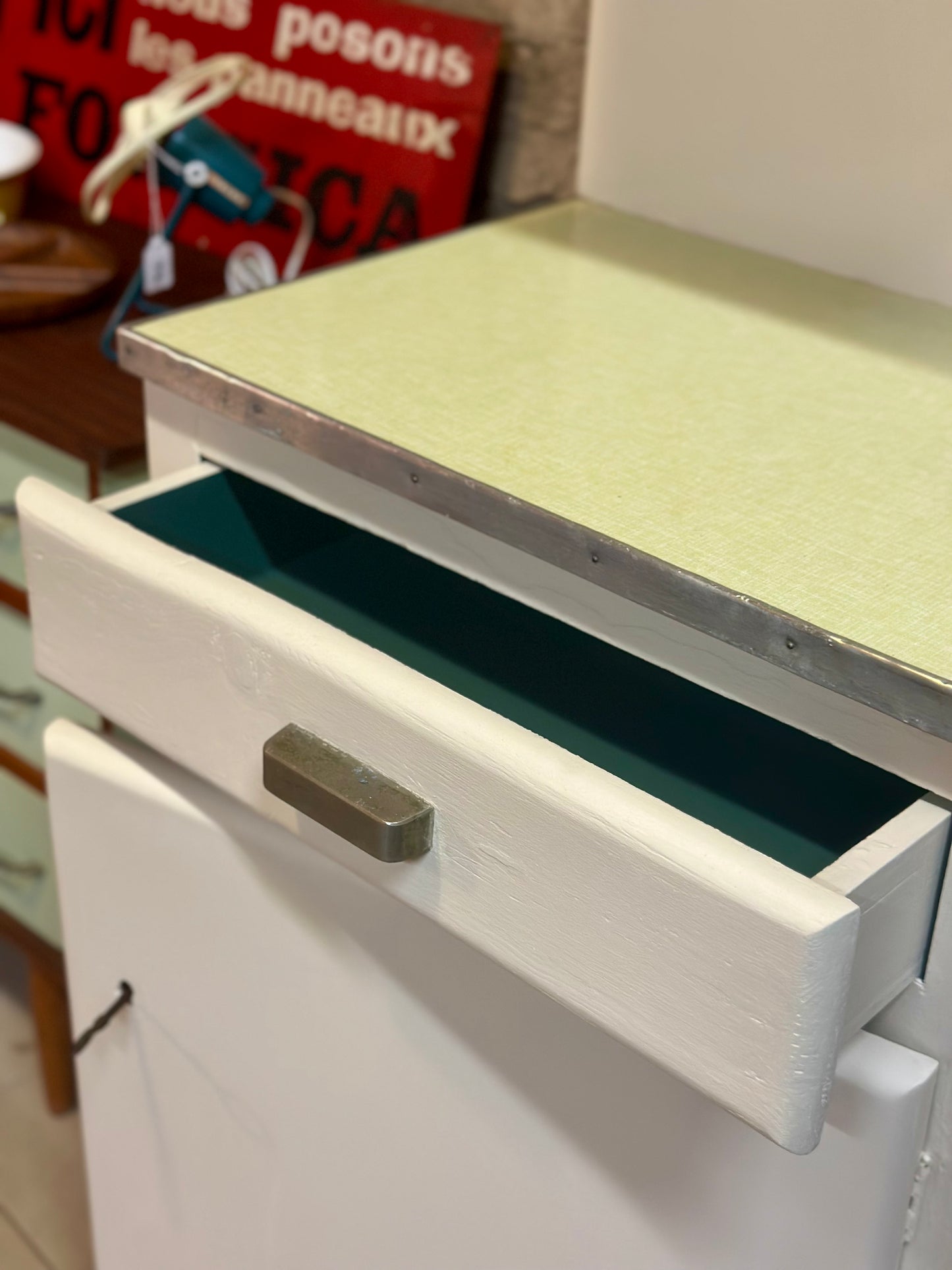 Buffet de cuisine Italien en bois années 50-60