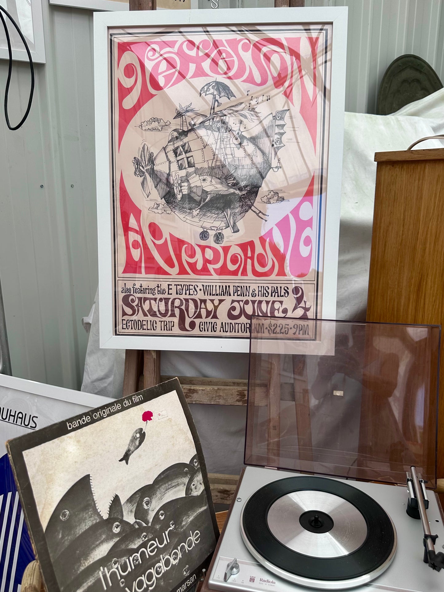 Affiche encadrée concert Jefferson Airplane 1966