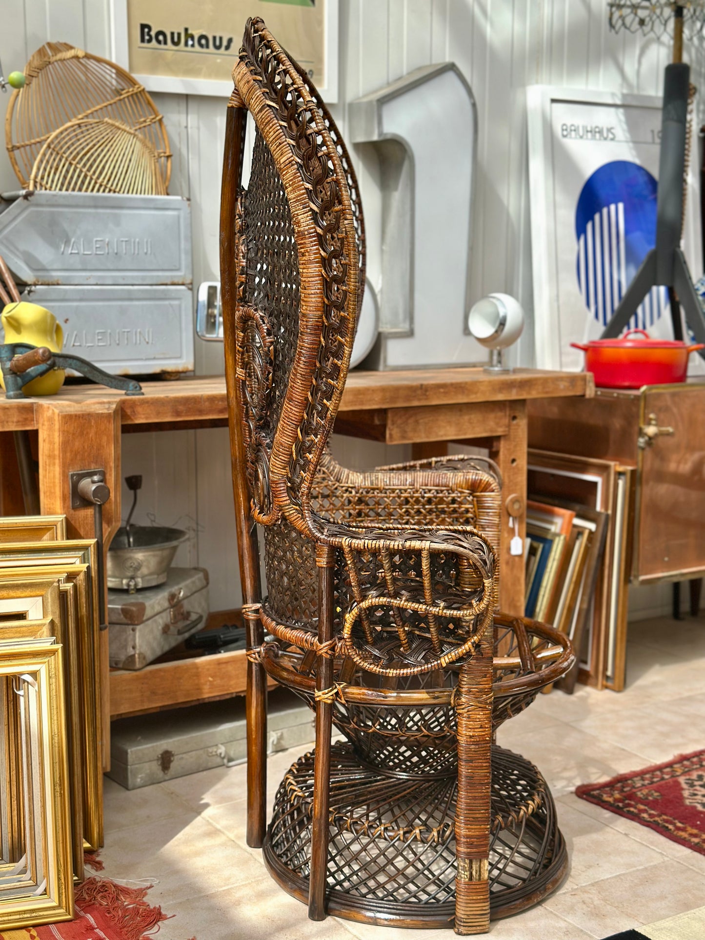 Fauteuil Emmanuelle modèle Paon