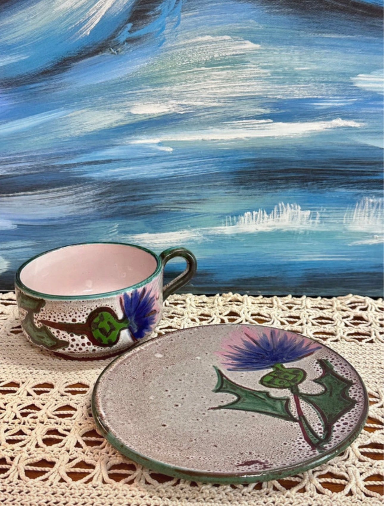 Tasse et soucoupe Vallauris