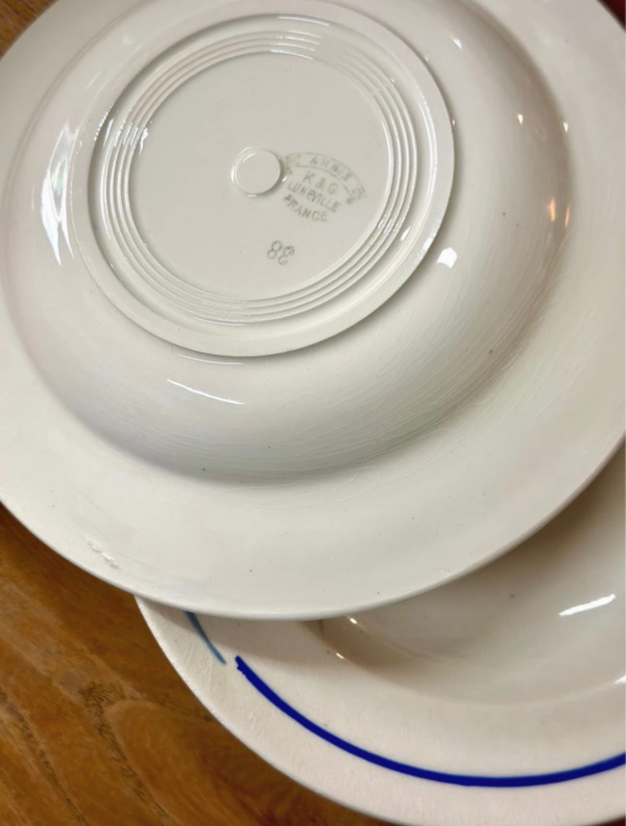 5 assiettes creuses Luneville