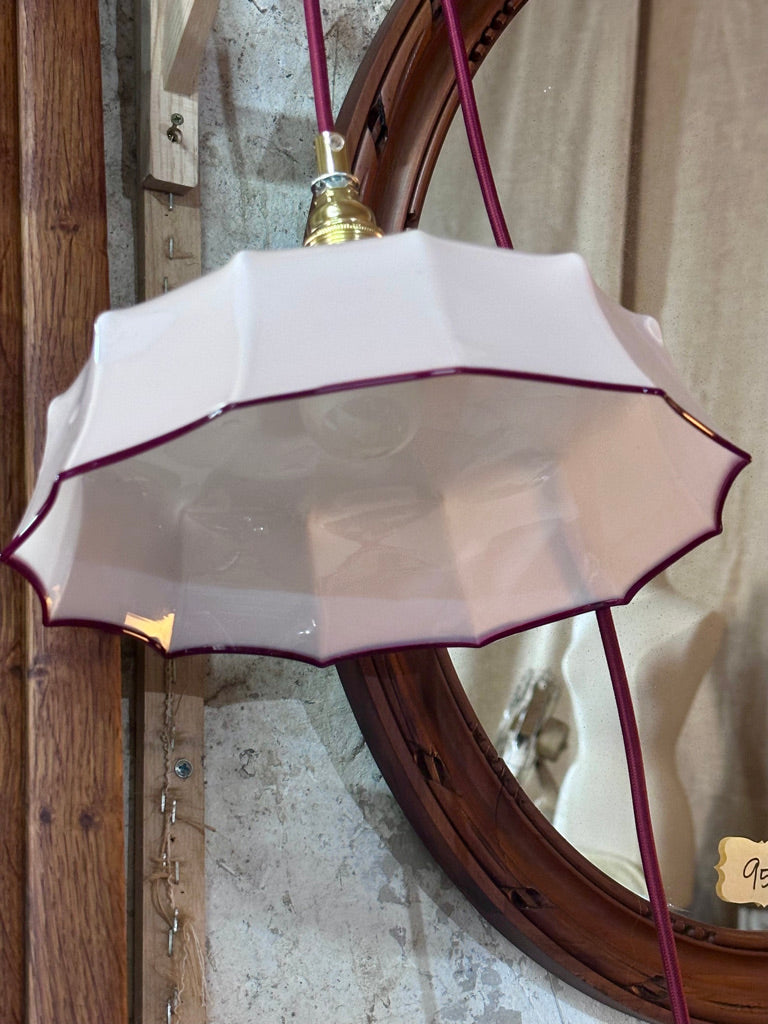 Baladeuse opaline rose