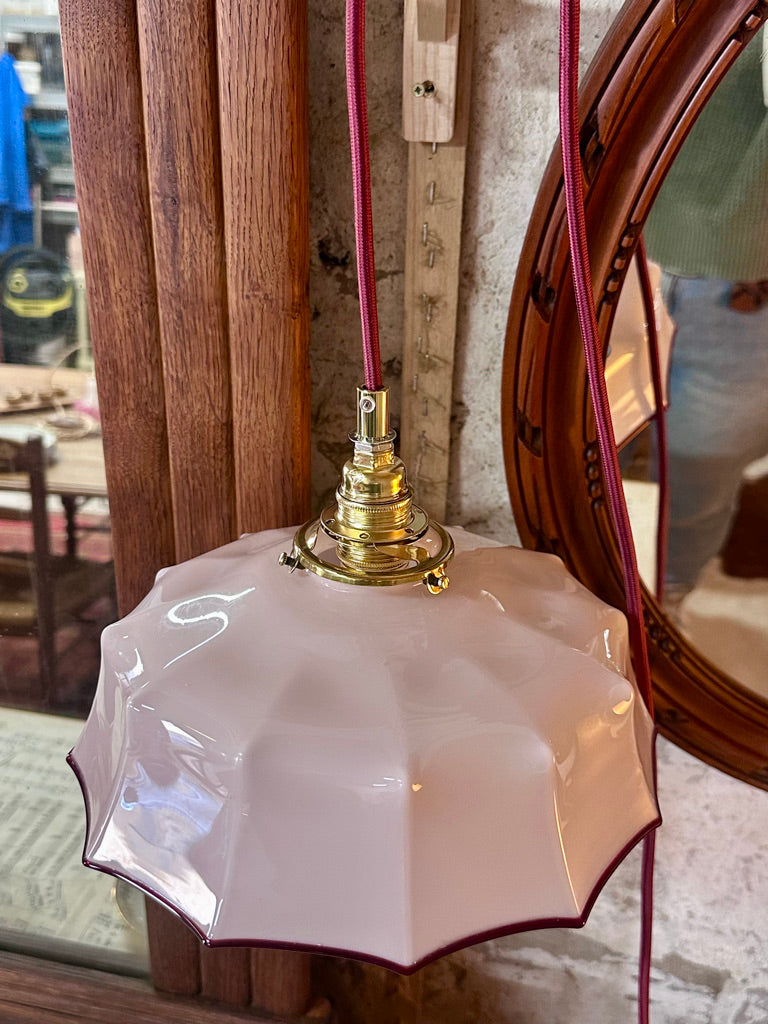 Baladeuse opaline rose