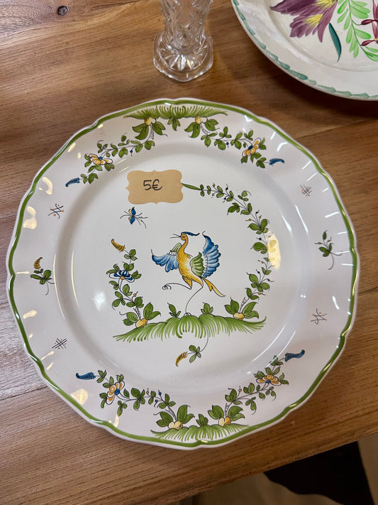 Assiette décorative Moustiers