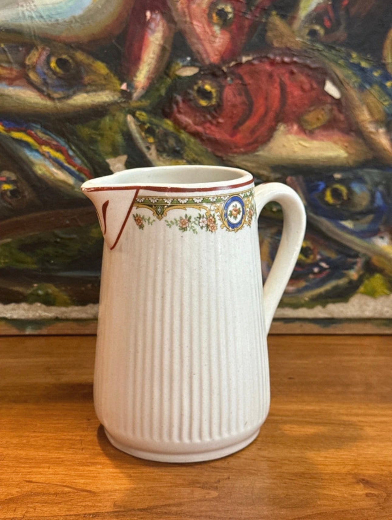 Pot à lait ancien cannelé