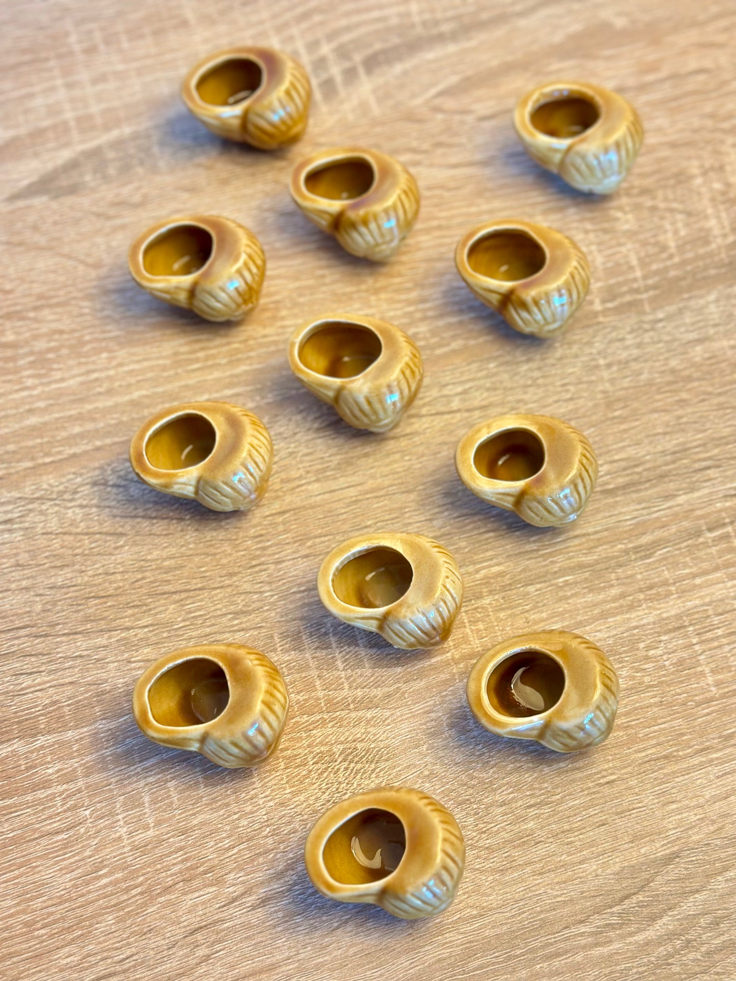 La course des escargots en céramique