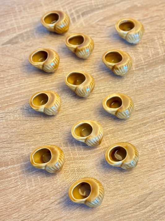 La course des escargots en céramique