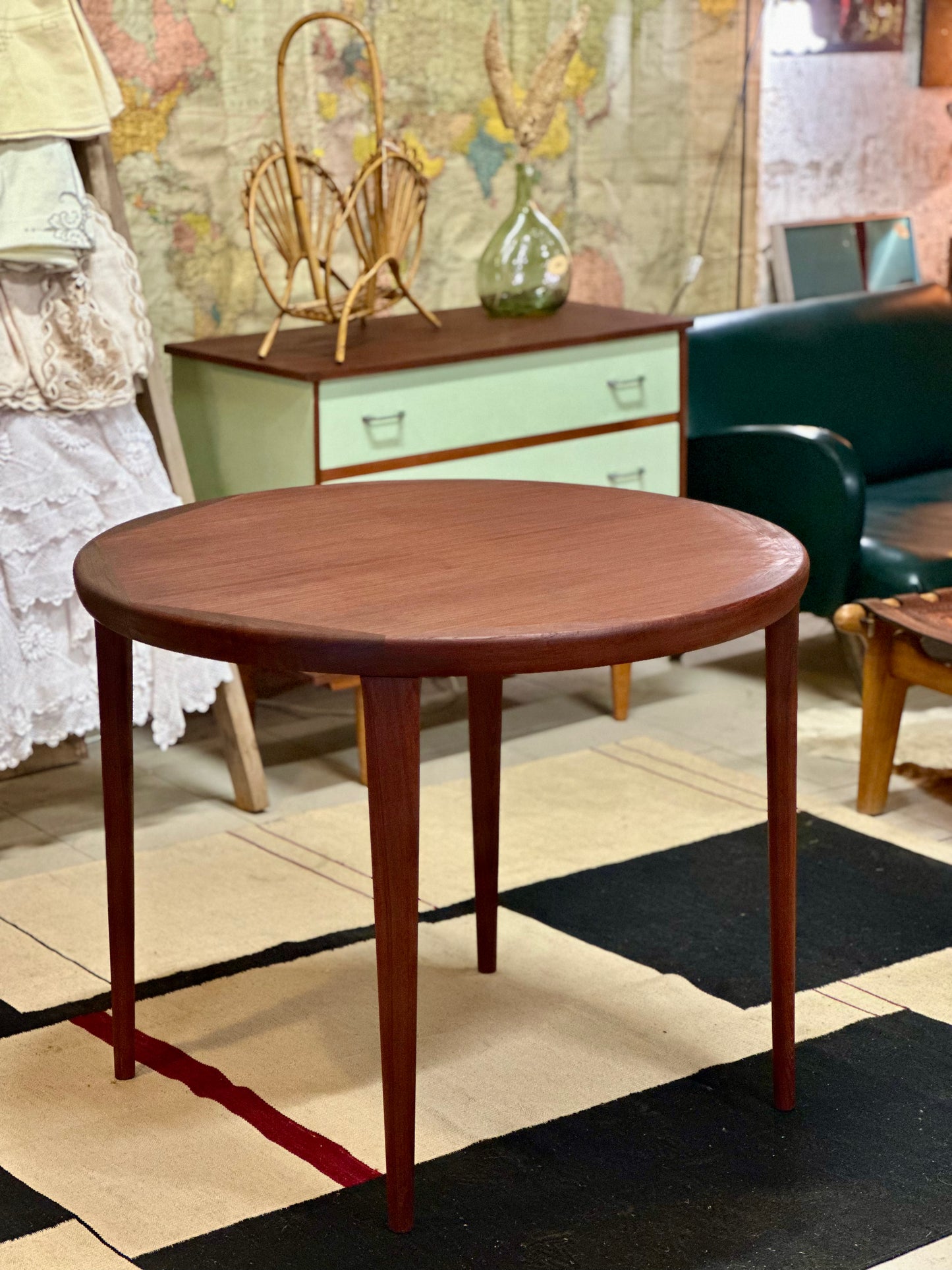 Table ronde teck massif VV Møbler Danemark