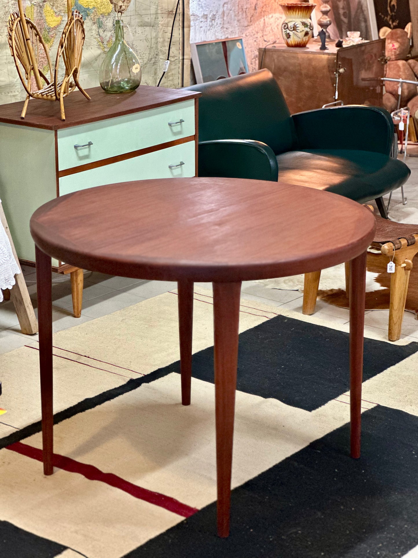 Table ronde teck massif VV Møbler Danemark